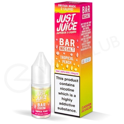 Tropical Peach Nic Salt E-Liquid by Just Juice Bar