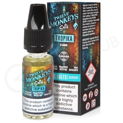 Tropika Nic Salt E-Liquid by Twelve Monkeys