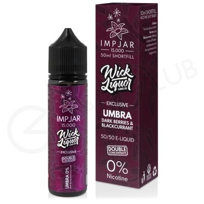 Umbra Shortfill E-Liquid by Imp Jar & Wick Liquor 50ml