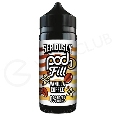 Vanilla Coffee Shortfill E-Liquid by Seriously Pod Fill 3 100ml