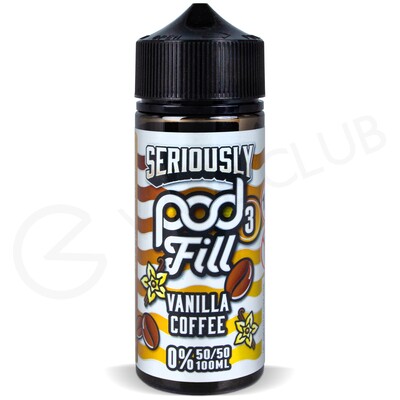 Vanilla Coffee Shortfill E-Liquid by Seriously Pod Fill 3 100ml