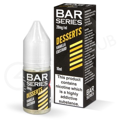 Vanilla Custard Nic Salt E-Liquid by Bar Series Desserts