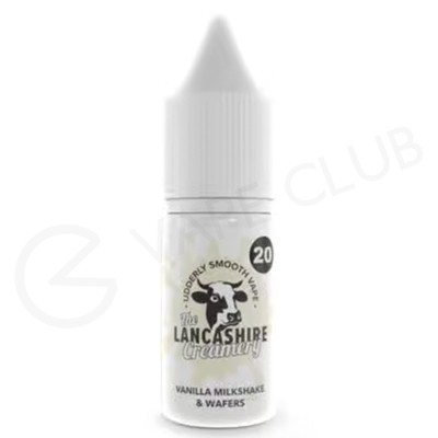 Vanilla Milkshake Wafers Nic Salt E-Liquid by The Lancashire Creamery