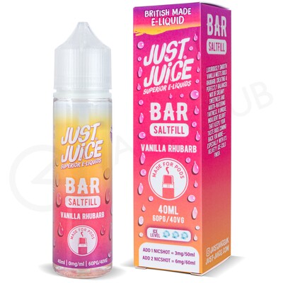 Vanilla Rhubarb Saltfill E-Liquid by Just Juice Bar 40ml