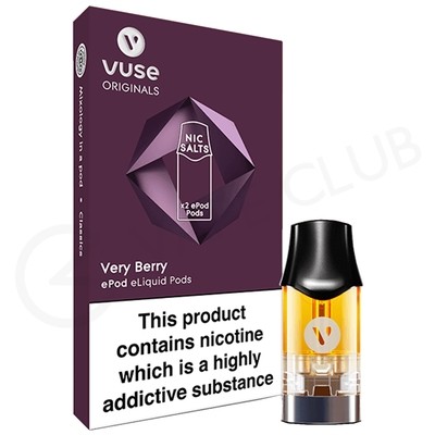 Very Berry Nic Salt ePod Prefilled Pod by Vuse