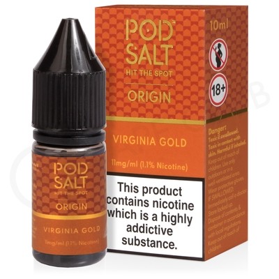Virginia Gold Nic Salt E-Liquid by Pod Salt Origin