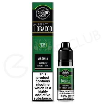 Virginia Nic Salt E-Liquid by Dinner Lady Select Tobacco