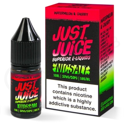 Watermelon & Cherry Nic Salt E-Liquid by Just Juice