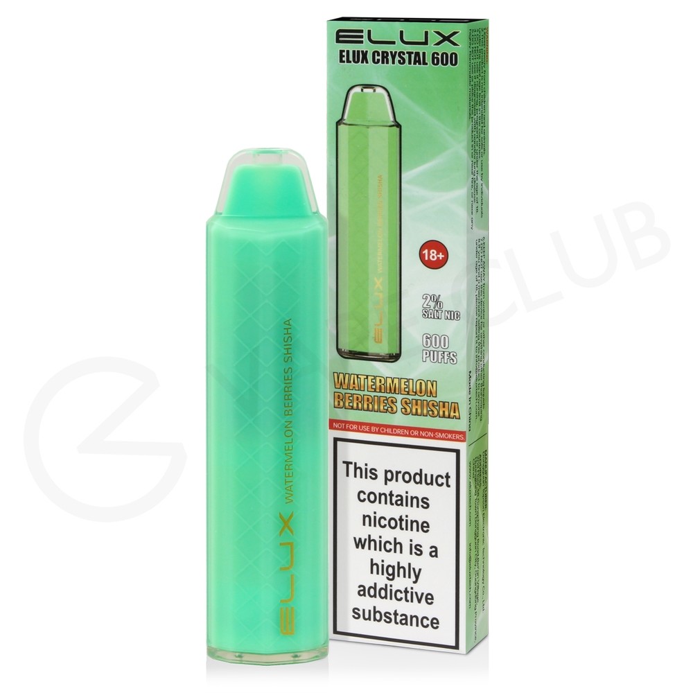 Watermelon Berries Shisha Elux Crystal 600 Disposable Vape
