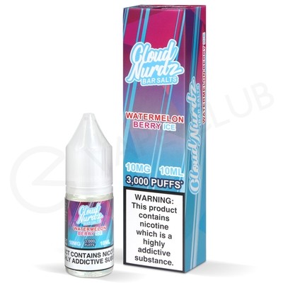 Watermelon Berry Ice Nic Salt E-Liquid by Cloud Nurdz Bar Salts