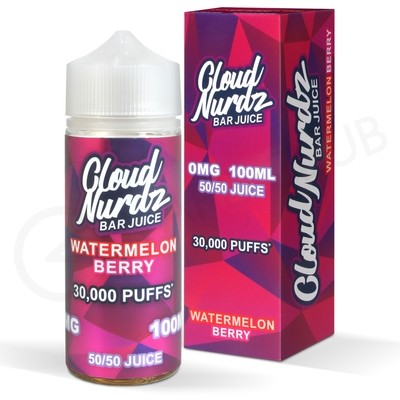 Watermelon Berry Shortfill E-Liquid by Cloud Nurdz Bar Juice 100ml