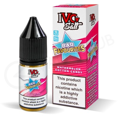 Watermelon Cotton Candy Nic Salt E-Liquid by IVG Bar Salt Favourites