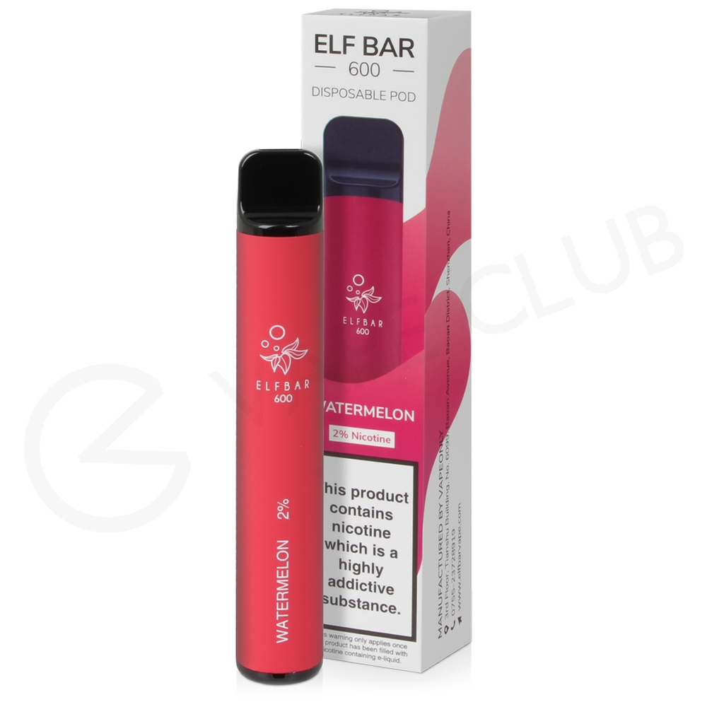 Watermelon Elf Bar Packaging and Device
