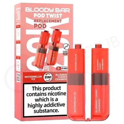 Watermelon Ice & Blueberry Cherry Cranberry Bloody Bar Ultra Twist 20K Refill Pack