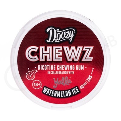 Watermelon Ice Doozy Chewz Nicotine Chewing Gum