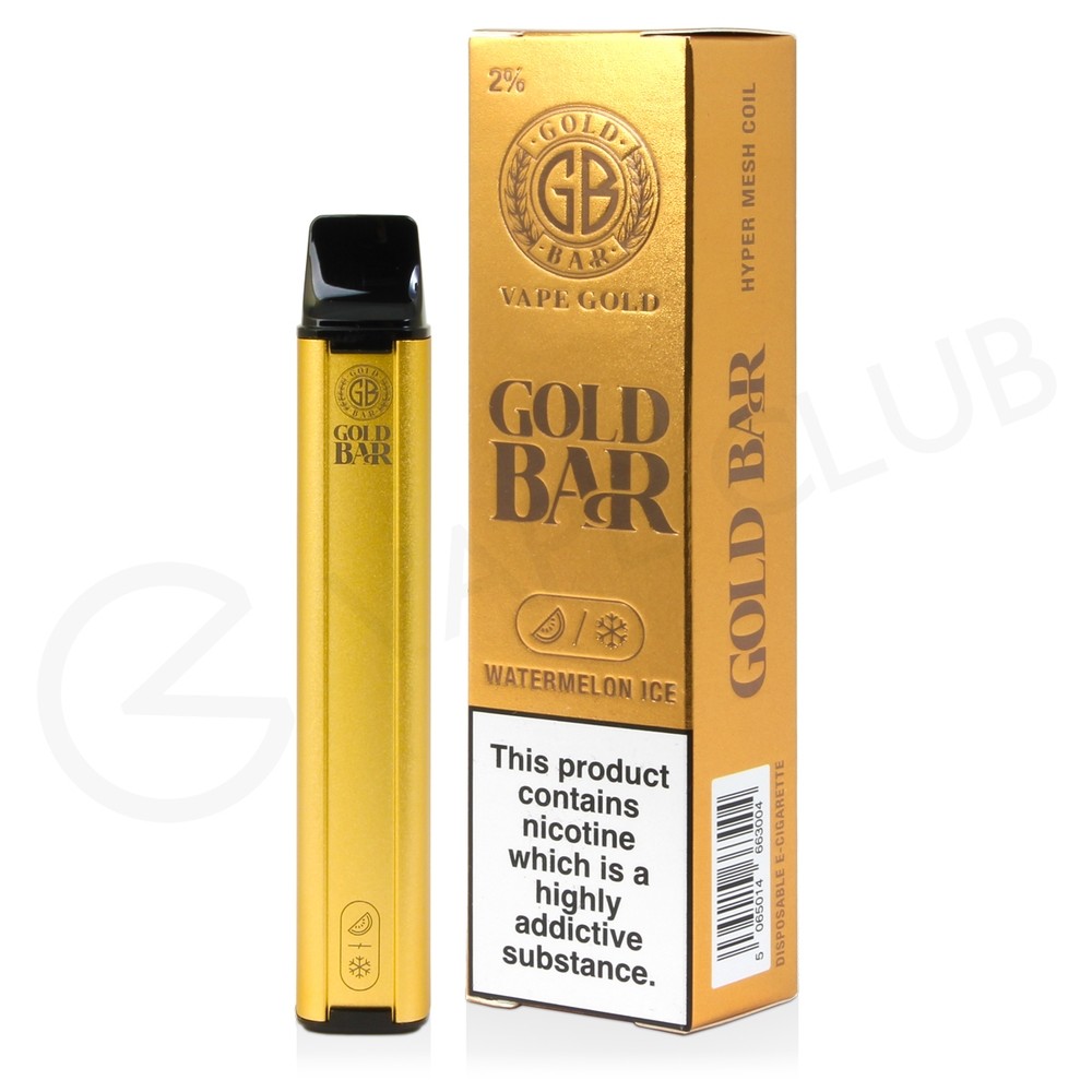 Watermelon Ice Gold Bar Disposable Vape 3 for £12
