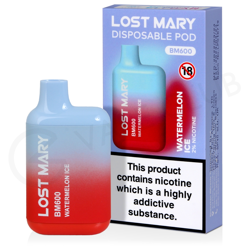 Lost Mary BM600 Watermelon Ice 600 Puff SIGARETTA USA E GETTA