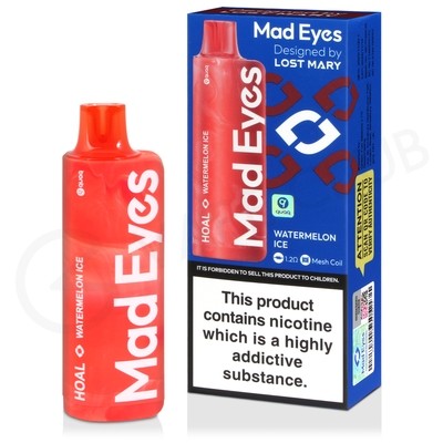 Watermelon Ice Mad Eyes Hoal Disposable Vape
