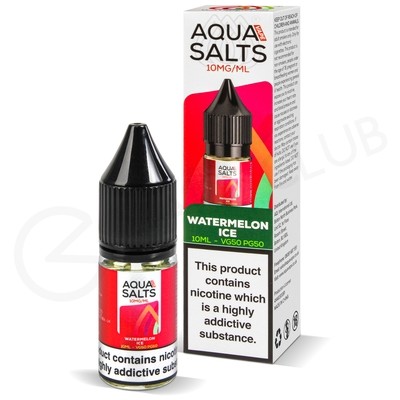 Watermelon Ice Nic Salt E-Liquid by Aqua Salts