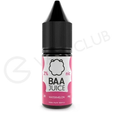 Watermelon Nic Salt E-Liquid by Baa Juice
