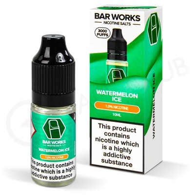 Watermelon Ice Nic Salt E-Liquid by Bar Works