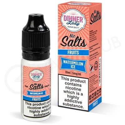 Watermelon Ice Nic Salt E-Liquid by Dinner Lady