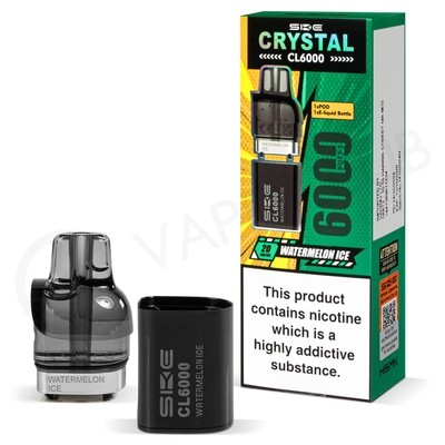 Watermelon Ice SKE Crystal CL6000 Prefilled Pod