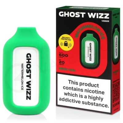 Watermelon Ice Vapes Bars Ghost Wizz Disposable Vape