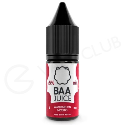 Watermelon Mojito Nic Salt E-Liquid by Baa Juice