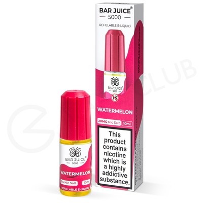 Watermelon Nic Salt E-Liquid by Bar Juice 5000