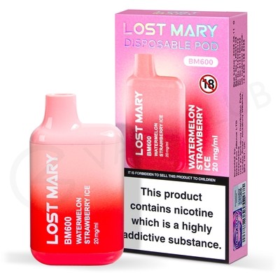 Watermelon Strawberry Ice Lost Mary BM600 Disposable Vape