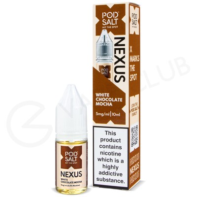 White Chocolate Mocha Nic Salt E-Liquid by Pod Salt Nexus