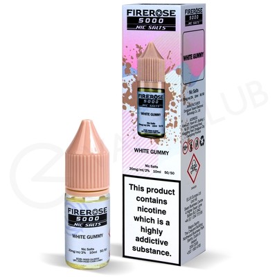 White Gummy Nic Salt E-Liquid by Elux Firerose