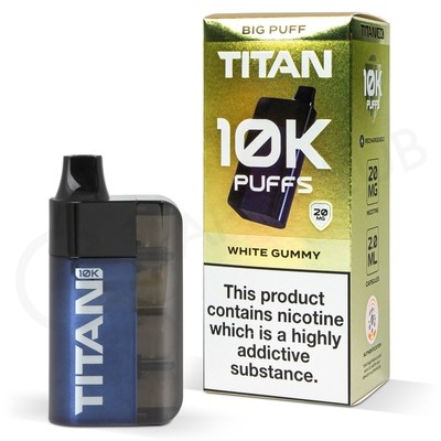 White Gummy Titan 10K Disposable Vape