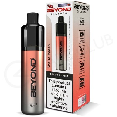 White Peach IVG Beyond CLK6000 Disposable Vape Kit