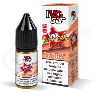 White Peach Raspberry Nic Salt E-Liquid by IVG Bar Salt Favourites