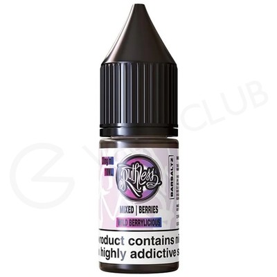 Wild Berrylicious Nic Salt E-Liquid by Ruthless Bar Saltz