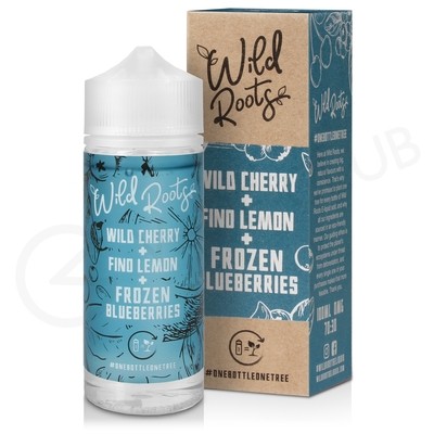Wild Cherry, Fino Lemon and Frozen Blueberries Shortfill E-Liquid by Wild Roots 100ml
