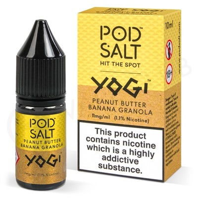 Yogi Peanut Butter Banana Granola Nic Salt E-Liquid by Pod Salt &amp; Yogi